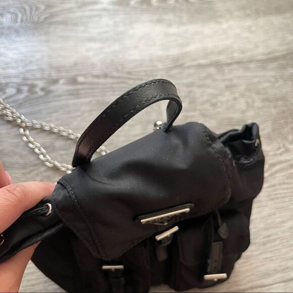 Prada Black Mini Nylon Backpack main image 5